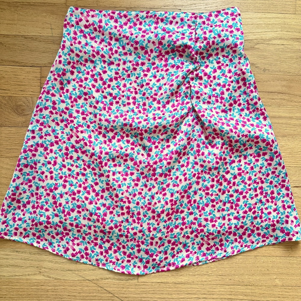Mini skirt flowers pattern XS